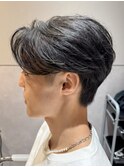 韓国毛流れセンターパート×ニュアンスパーマ【八王子】