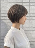 【工藤武士】丸みショートボブ×ベージュブラウン