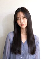 レセ 南柏店(Laissez)&nbsp;ストレートロング/シースルーバング/大人かわいい/透明感カラー