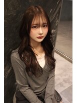 アンブル リュクス 池袋(amble luxe)&nbsp;韓国風ダークブラウンロングレイヤー