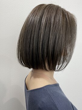 アットラップレーヴ(attrape-reve) 【attrape-reve】大人クール☆ツヤ感カラー×ワンカールボブ