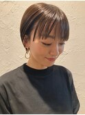 大人かわいい♪柔らか質感のタイトショート☆