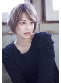 大人可愛い20代30代40代黒髪前下がりショートボブ丸みショートs2