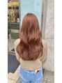 ヴァンカウンシル 松本店(VAN COUNCIL)&nbsp;ブリーチなしWカラーで作るorange beige