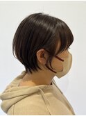 クセを活かしたショートボブ