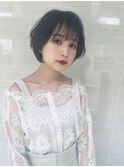 大人可愛い小顔ショートボブレイヤー