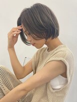 ワン バイ ジエクト(One by The Ect)&nbsp;ボブ×シルキーベージュ×ハイライト×20代、30代、40代