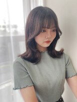 シェノン 武庫之荘(CHAINON)&nbsp;斜めバング/シルキーベージュ/グレージュカラー/前髪