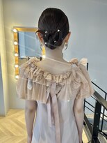 ヌープヘアーアイス(NUUP.hair ici)&nbsp;ヘアセットヘアアレンジシニヨンカチモリヘア二次会パーティー