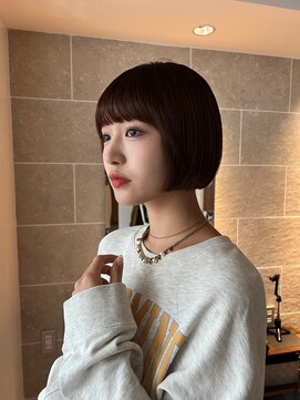 サンド 鹿児島中央(sand) 黒髪/グレーベージュ/レイヤーロング/前髪パーマ[鹿児島中央駅]