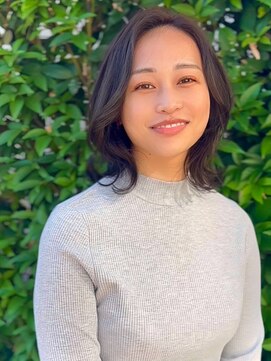 ベレッタ 楠葉店(veretta.) パーマ くびれスタイル/センターパート/透明感カラー/トレンド