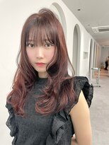 ボタン ハカタ(VOTAN hakata)&nbsp;ピンクブラウン/レイヤーカット/前髪カット