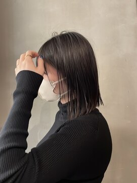 ウィート(wheat) ロブ、切りっぱなしボブ