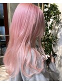 ホワイトピンク色素薄めカラーペールピンクホワイトケアブリーチ