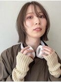 こっくりくすみブラウン/切りっぱなしボブ/外ハネボブ◇20代30代