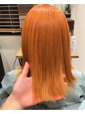 【CANNA/ケアカラー】オレンジヘア