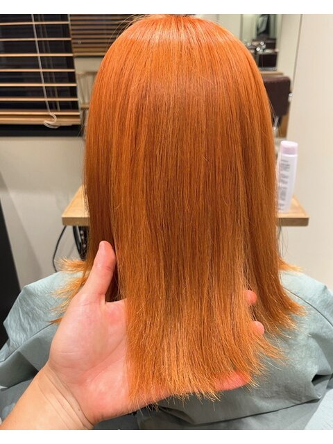 【CANNA/ケアカラー】オレンジヘア
