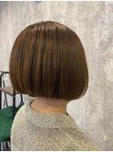 顎下くらいのボブ