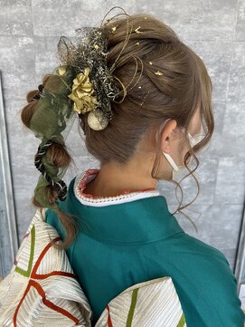 クロリ(Coloris) 成人式ヘアアレンジ+着付け