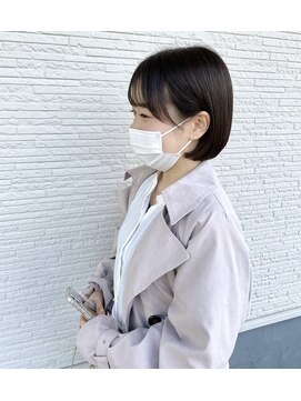 レノ 直江店(RENO) 切りっぱなしボブ@20代30代40代
