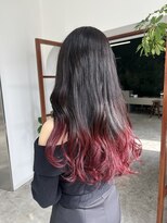 ソピ バイ インビテーション(sopi by invitation)&nbsp;グラデーションカラー/裾カラー/レッド/カシスレッド/＊36