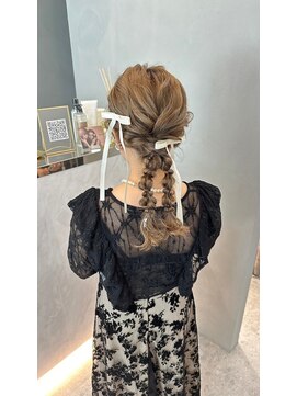 ジーナ 札幌(Zina) 髪質改善＊編みおろしツイン＊ヘアセット【Zina 札幌】