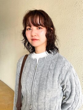 ツナグ(tsunagu) ウルフレイヤーボブパーマ