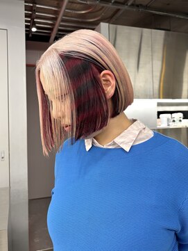 レコ 渋谷(LECO) ハイトーンスペシャルデザインぱつっとボブ