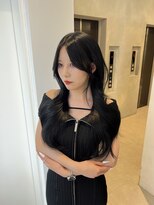 ヴェイナゴヤ(VEYY. nagoya) オリーブブラック/ブリーチなし/前髪なし/レイヤーカット/韓国