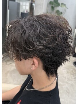 エデアンホンテン メンズサロン(EDEAN 本店 (旧:EDEAN 上通)) 波巻きフェザーパーマ 熊本メンズカット フェザーショート