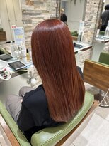 コム(com by neolive)&nbsp;ブリーチ無しダブルカラーでブラッドオレンジ♪♪