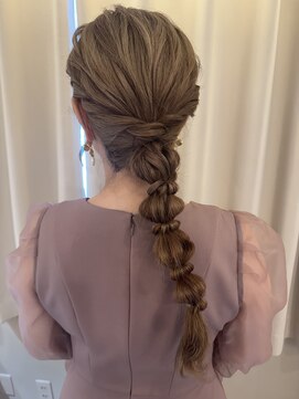 ヘアアレンジメント ボガスティーズ 溝の口店(Hair arrangement Vogusty's) 編みおろし/パーティー/ウェディング/ヘアメ