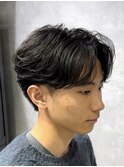 【フェザーパーマ】【センターパート】T