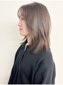 【morio松戸 石山】ナチュラル外ハネミディアムレイヤー20代30代