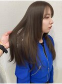 ブリーチなしダブルカラー/ヘーゼルベージュ/ロング