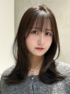 テクネ 天神大名(techne) 天神大名今泉ロングハッシュカット小顔くびれ顔まわりレイヤー
