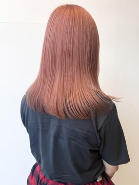 ロックス バイ マグ 松本(rocks BY MAG) ブリーチハイトーン/ピンクベージュコーラルピンク韓国レイヤー