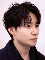 ルーシー 名古屋栄(LUCEY) センターパートニュアンスパーマフェザーパーマ波巻きパーマ