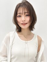 ミンクス 青山店(MINX) 【MINX土屋】レイヤーボブ×オリーブベージュ