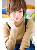 女度UP♪似合わせカットで小顔に見える前髪ナチュラルショート