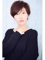 ラウンジ モリオ イケブクロ(Lounge MORIO Ikebukuro) 【morio池袋】大人かわいい黒髪ベリーショート#