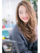 ヘアアンドビューティー ミック(Hair & Beauty miq)&nbsp;女っぷり上げる！かき上げグラデーションウェーブa