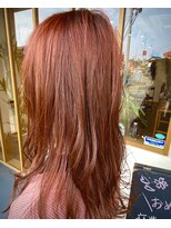 ヘア デザイン ギタ(HAIR DESIGN GHITA) cut&orange color