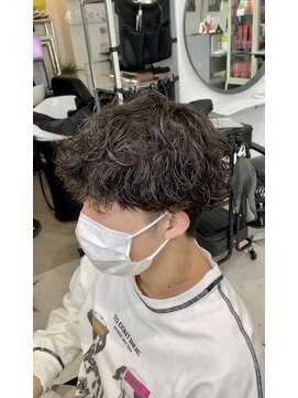 ヒビヲ(HIBIO) 波巻きスパイラルパーマメンズパーマメンズマッシュメンズヘア