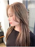 【NORA UMEDA 高木】大人外国人風ミルクティーハイライトカラー