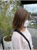 コントラストあるハイライトボブ