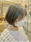 仙台韓国風ショートボブサイドバング似合わせカット