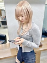 ディア(.eer)&nbsp;ダブルカラー/ホワイトミルクティーベージュ/エクステウルフ