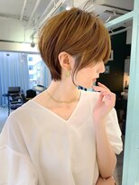 ロンドエニカ 大宮(Lond enika)&nbsp;大人ガーリー/ダークアッシュ/似合わせカット/レイヤーショート