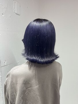 へアメイクワンプラス 四日市(HAIR MAKE ONEplus) 艶感ブルーラベンダー韓国風カラー